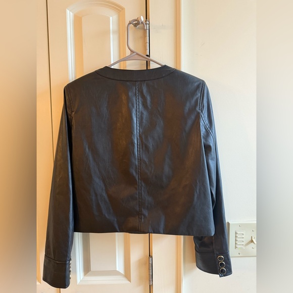 NWT Paige Verity Faux Leather Jacket Size S 🖤🖤🖤 - Picture 6 of 11